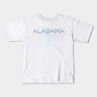 Vintage Blue Alabama Traveler Kids T-Shirt